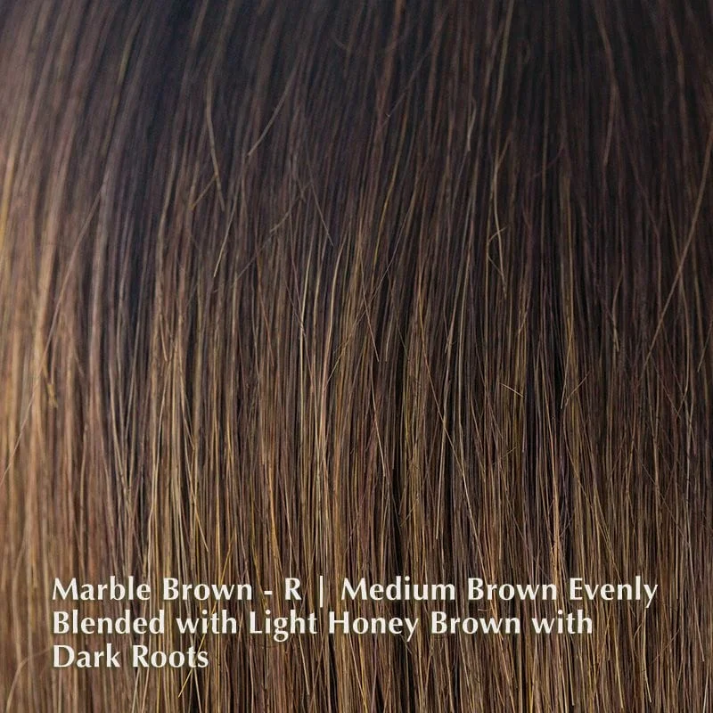 Marble Brown-LR | Dark Brown Roots with Medium Brown and Light Brown Honey