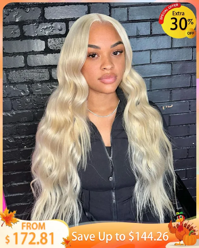 Glueless 13x4 HD Lace Wig Body Wave 613