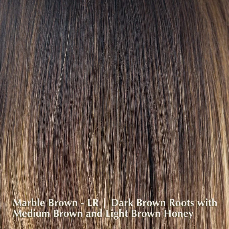 Marble Brown-LR | Dark Brown Roots with Medium Brown and Light Brown Honey