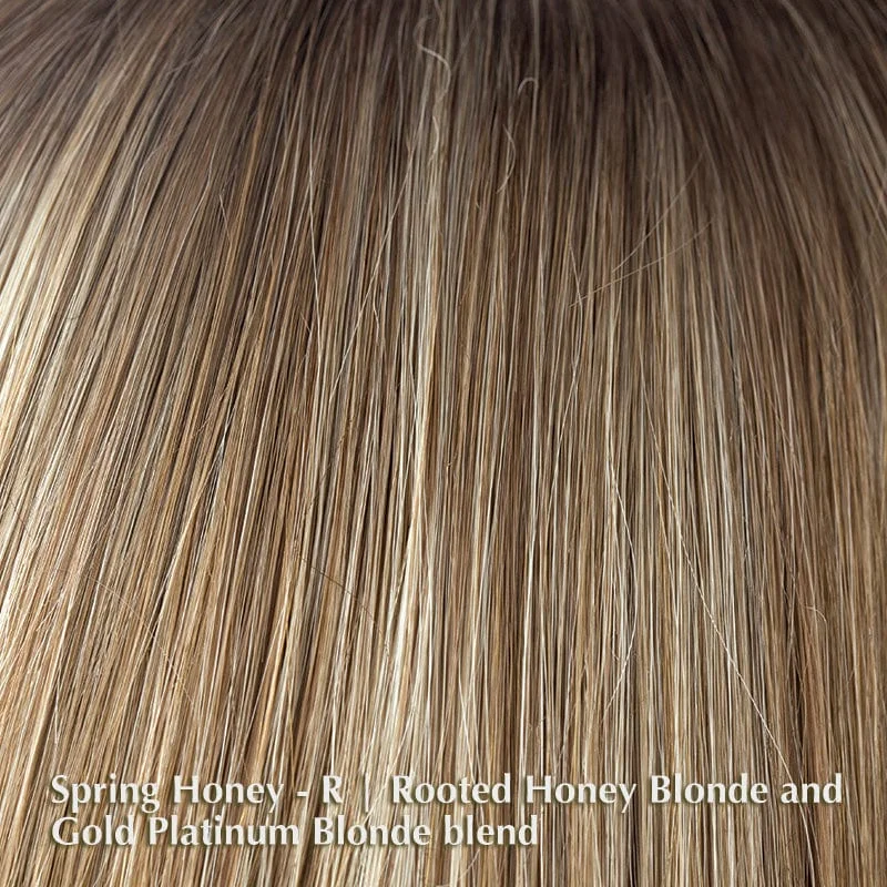 Spring Honey-R | Rooted Honey Blonde and Gold Platinum Blonde blend