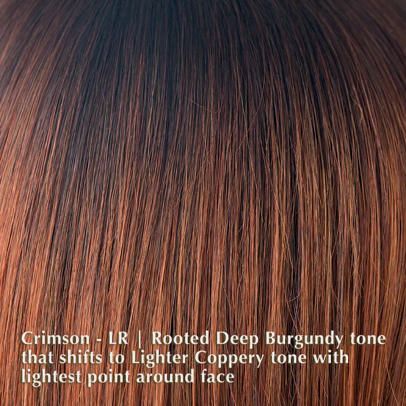 Crimson-LR | Rooted Deep Burgundy tone that shifts to Lighter Coppery tone with lightest point around face