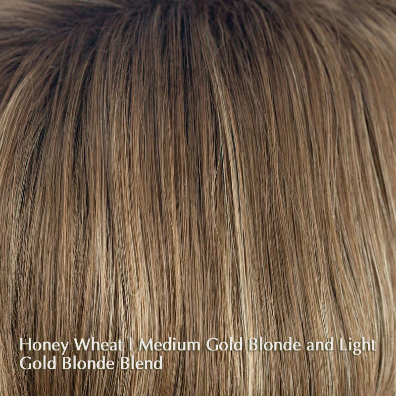 Honey Wheat-R | Rooted light Brown base with Honey Blonde highlight