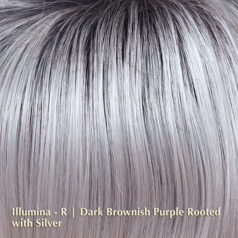 Illumina-R | Dark Brownish Purple Rooted with Silver