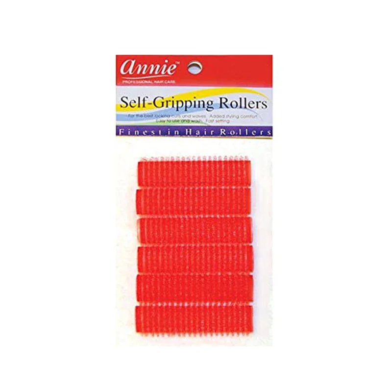 ANNIE Self-Gripping Rollers 1/2"Dia 6ct [RED] #01309