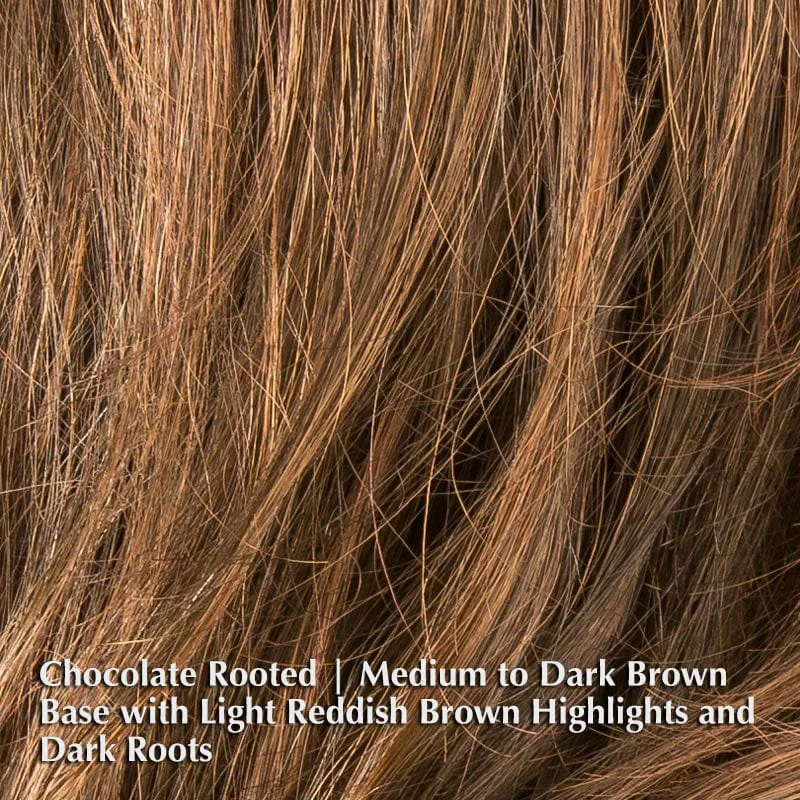 Chocolate Rooted | Medium to Dark Brown base with Light Reddish Brown highlights and Dark Roots