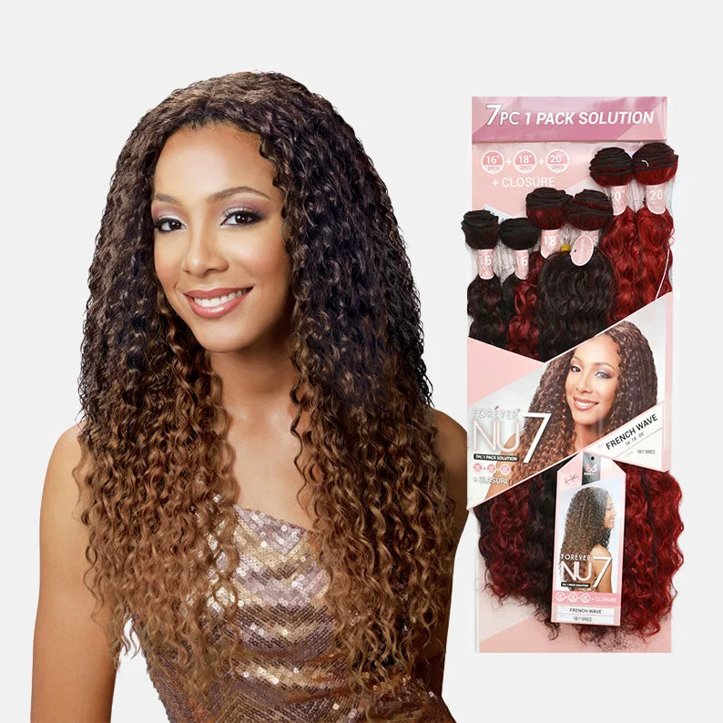 BOBBI BOSS FOREVER NU French Wave 16"18"20" + CLOSURE 7pcs