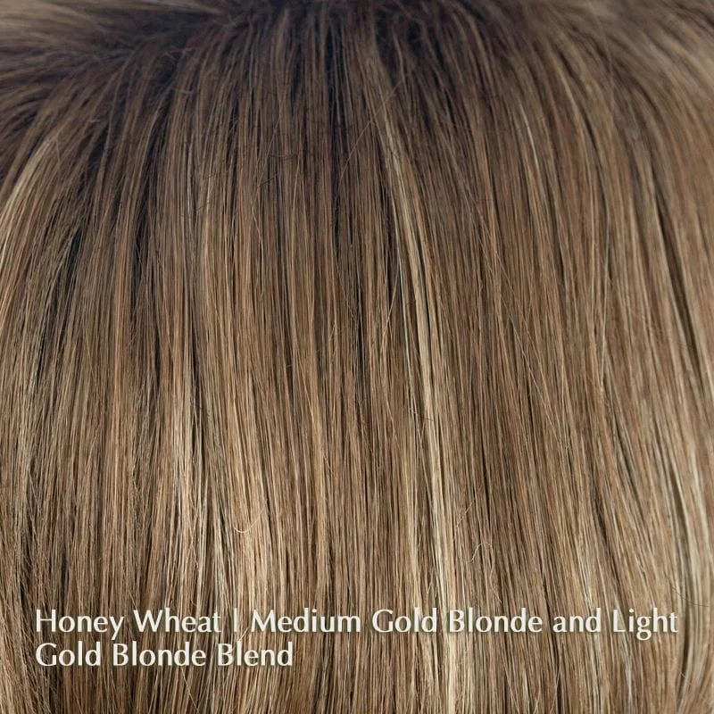 Honey Wheat-R | Rooted light Brown base with Honey Blonde highlight