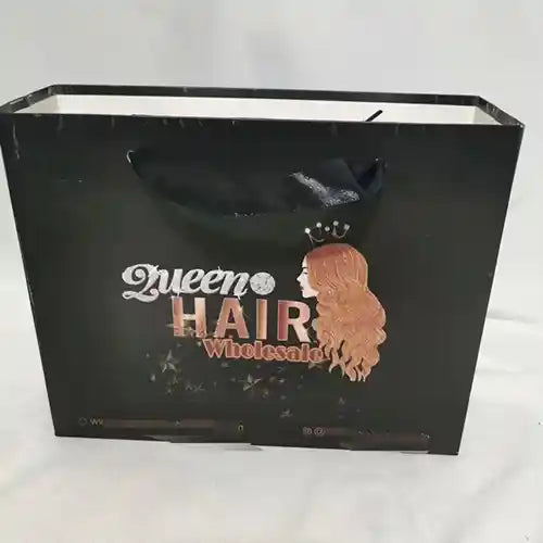 Custom Logo Premium Gift Box Luxury Paper Wig Hair Extension Magnetic Packaging Box & Shopping bag set