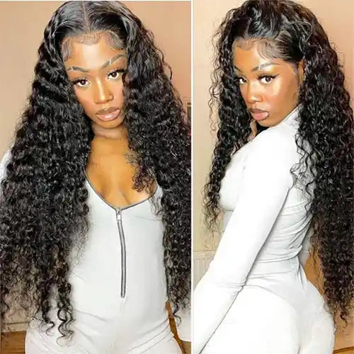 Deep wave hair bundle Raw Hair wholesale bundle deal with frontal 13x4 13x6