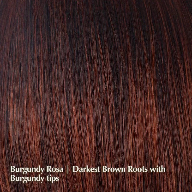 Burgundy Rosa | Darkest Brown Roots with Burgundy tips