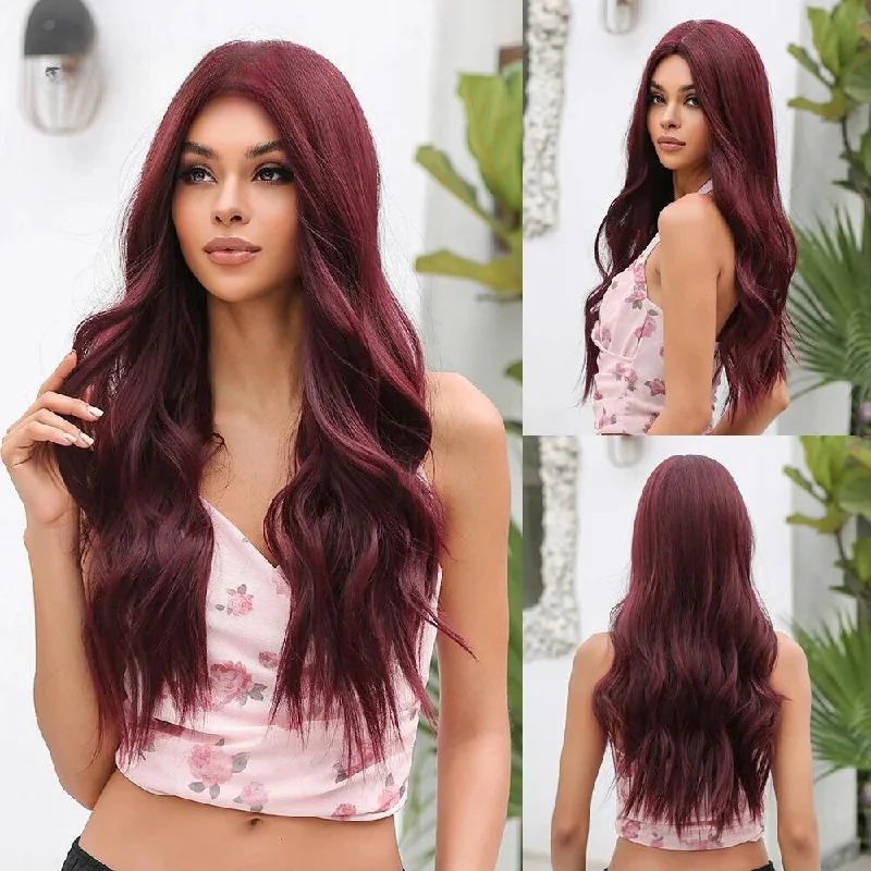 Glamour Waves: Long Wavy Synthetic Wig