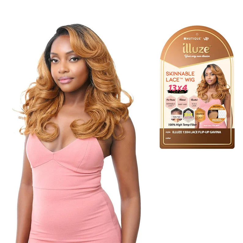 NUTIQUE Illuze Synthetic Hair 13X4 HD Lace Wig Flip-Up GAVINA