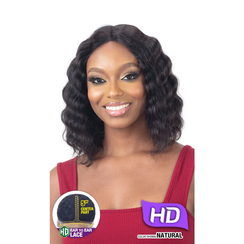 SHAKE N GO Naked Brazilian Natural 100% Human Hair HD Lace Front Wig ARDEN