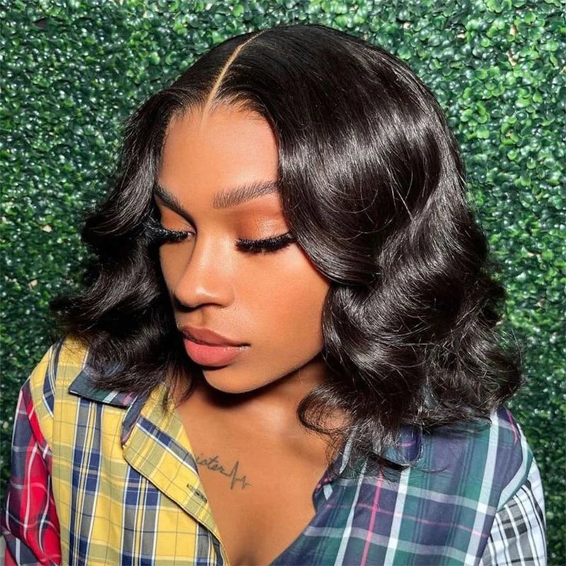 Short Lace Front Body Wave Bob Wig