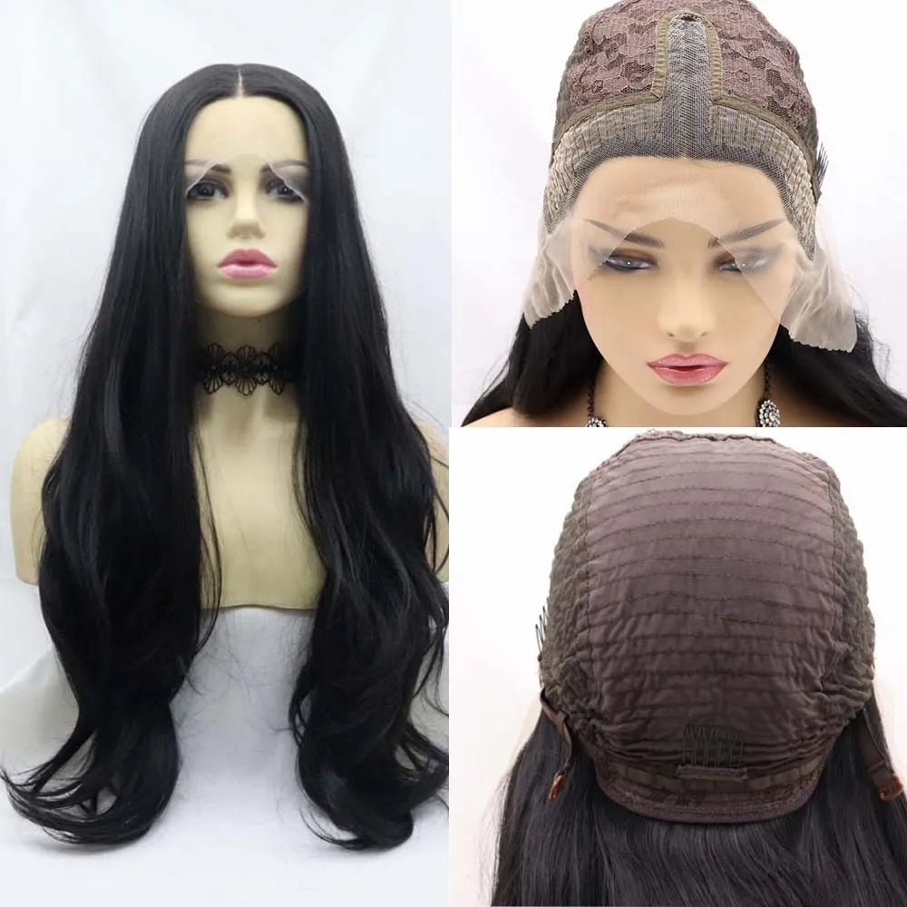 Sleek & Wavy: Lace Front Synthetic Wig