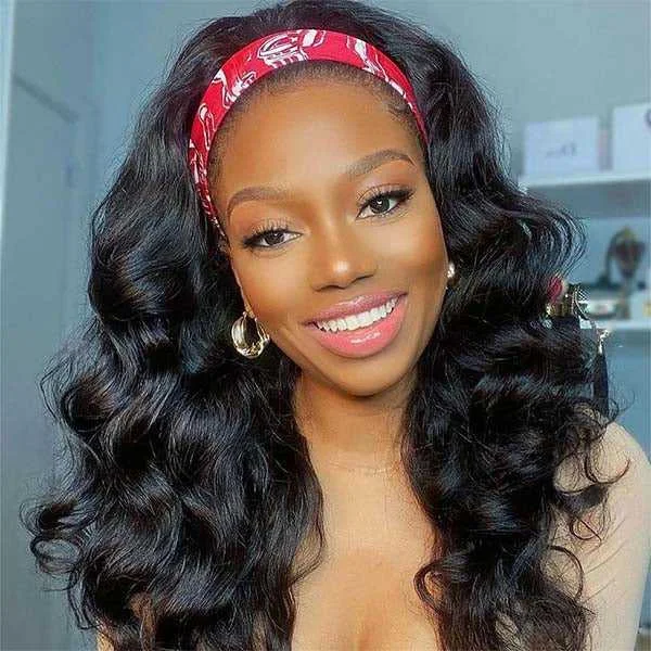 Headband Wig Human Hair Loose Deep Wave Sdamey Human Hair Wigs