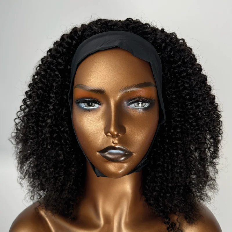 Afro Kinky Coily Headband Wig