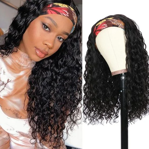 Human Hair Headband Wig Affordable Virgin Hair Wig For Black