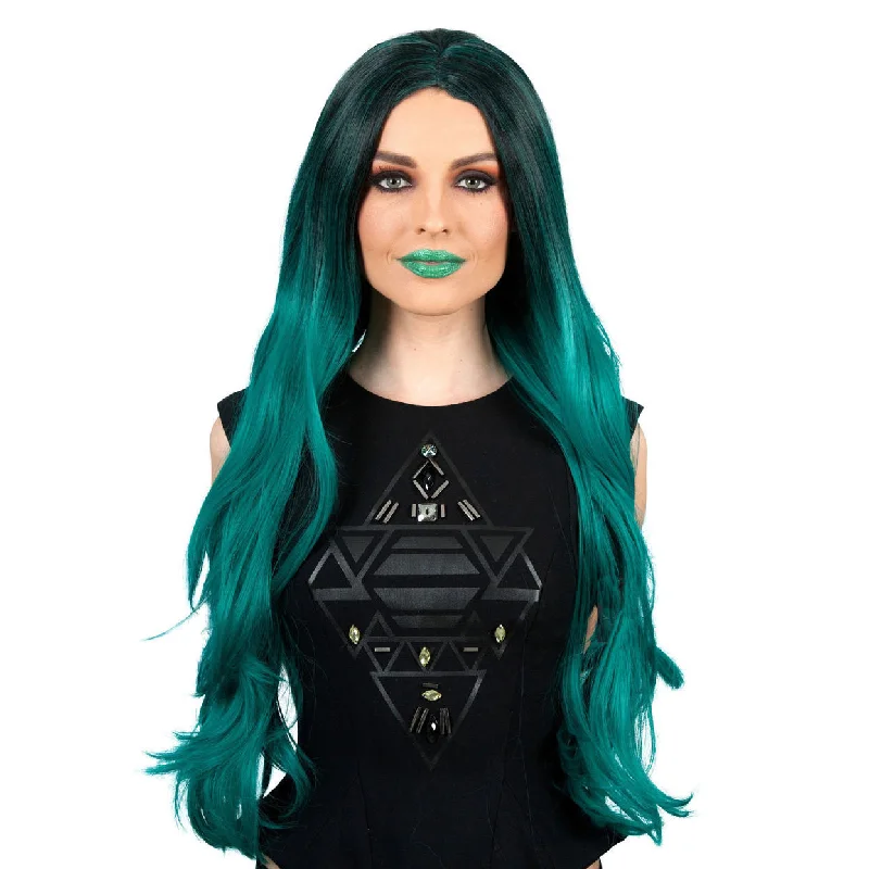 Buy Kylie Jenner Style Wig Deluxe Ombre Green