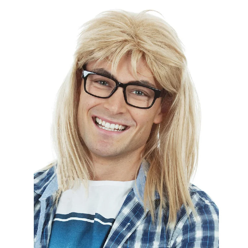 Buy Waynes World Garth Algar Wig Set Blond