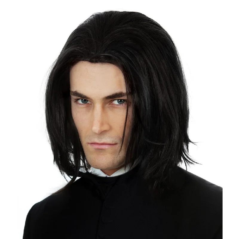 Dark Professor Severus Snape Wig Black