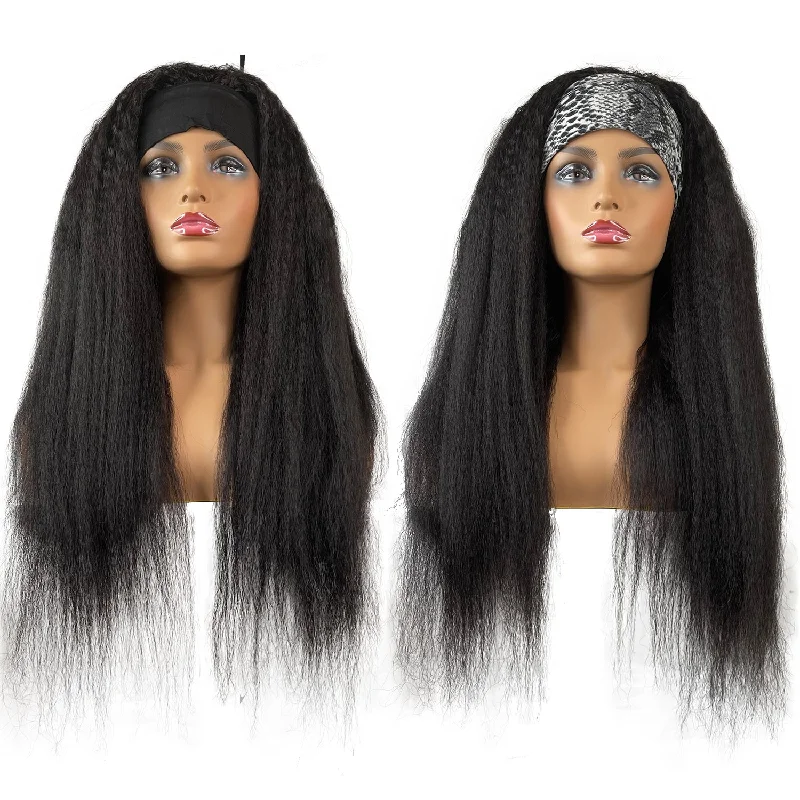 Headband Kinky Straight Wig