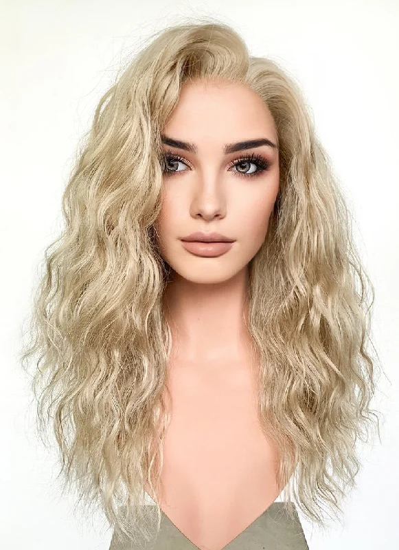 Blonde Wavy Lace Front Synthetic Wig LFK5544