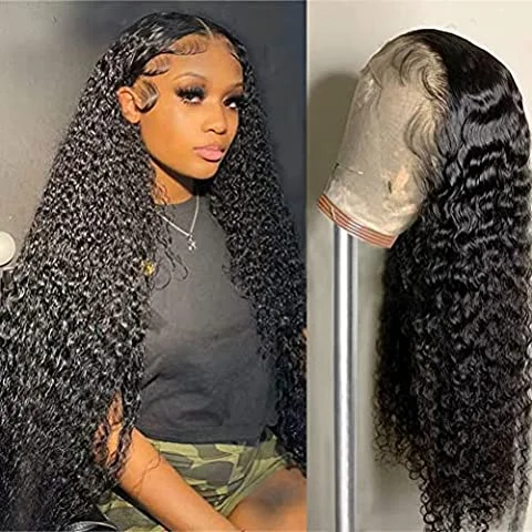 Nia | Diamond Fake Scalp 13X6 Human Hair Lace Front Wig | Curly