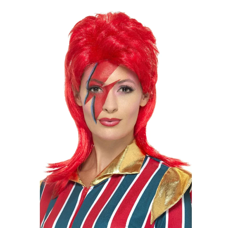 Space Superstar Wig Red