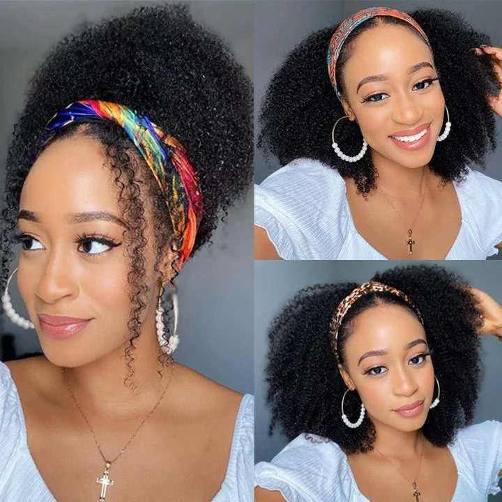 Withme Hair Brizilian Headband Wigs Kinky Curly