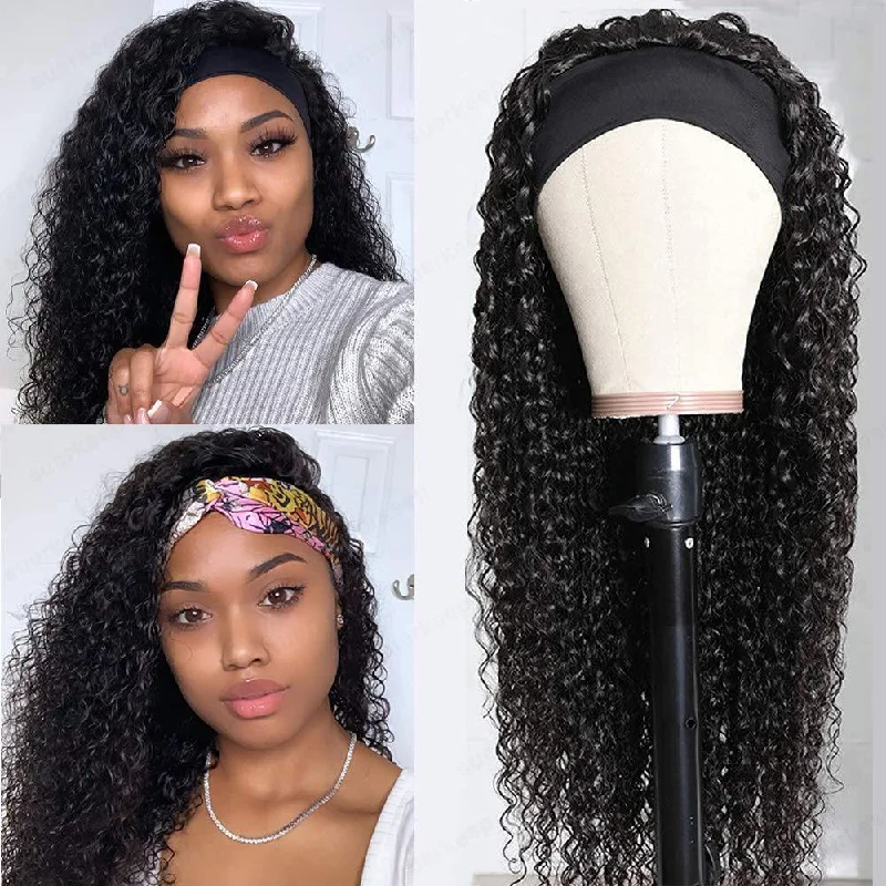 Withme Hair Brizilian Headband Wigs Water Wave