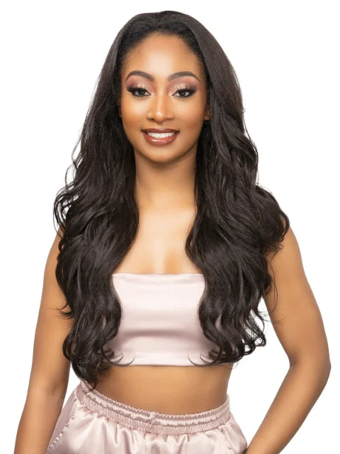 Janet Collection Remy Illusion 100% Human Hair Mix Easy N Swift Half Wig - YUMA  *SALE