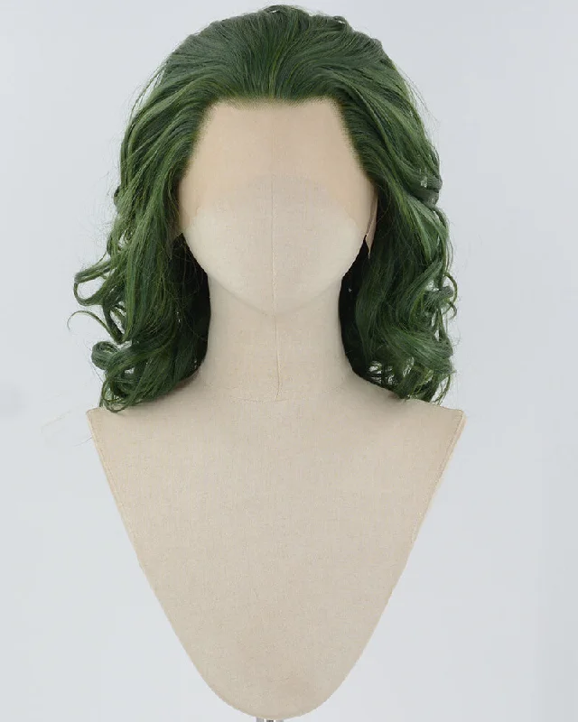 Joker Green Wavy Synthetic Lace Front Wig WW800