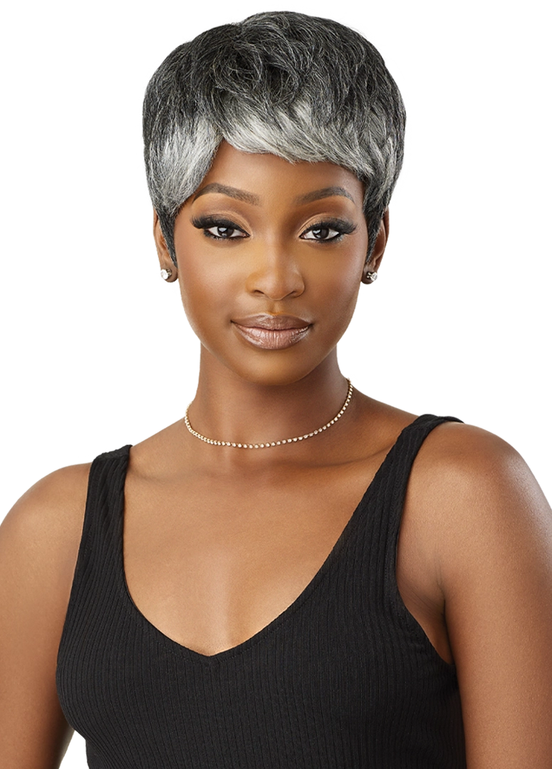 Outre Fab&Fly™ Gray Glamour 100% Unprocessed Human Hair Wig HH Arlette