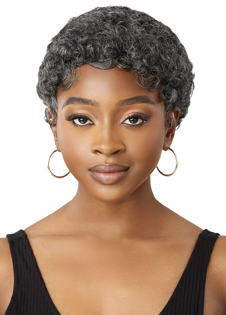 Outre Fab&Fly™ Gray Glamour 100% Unprocessed Human Hair Wig HH CARLIE