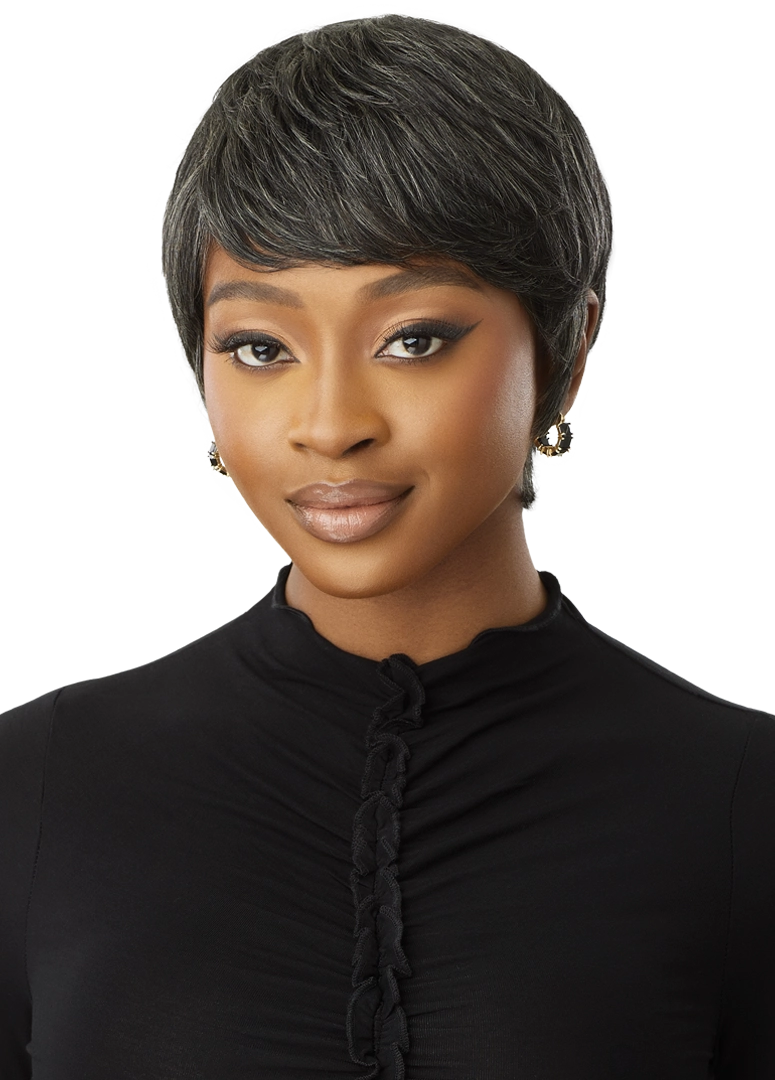 Outre Fab&Fly™ Gray Glamour 100% Unprocessed Human Hair Wig HH-CELIA