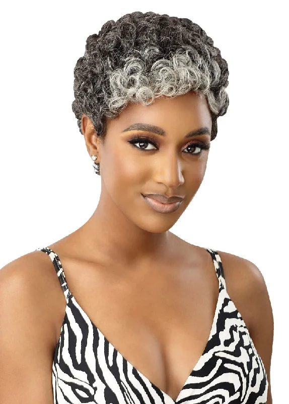 Outre Fab&Fly™ Gray Glamour 100% Unprocessed Human Hair Wig HH-DINA