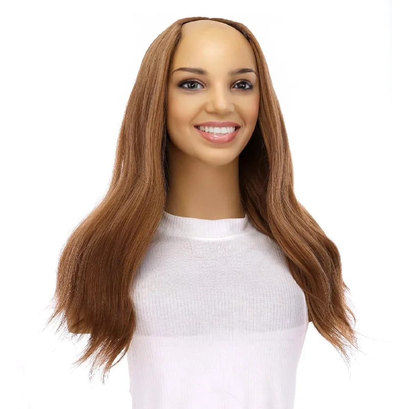 20" U-Shape Wig Strawberry Blonde