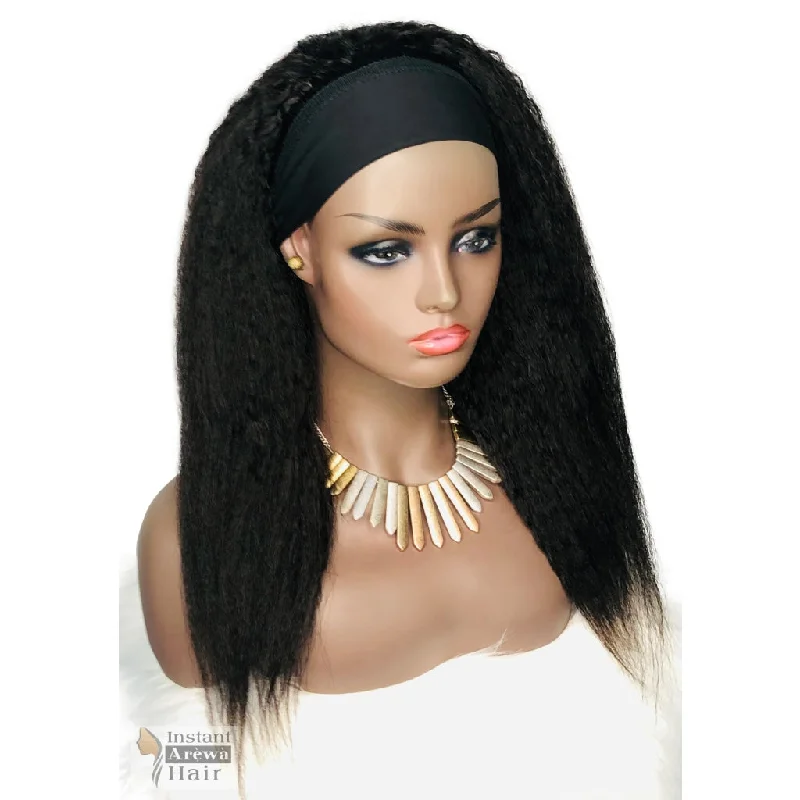 Headband Wig-Kinky Straight