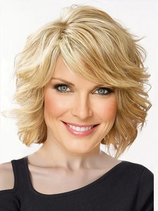 New Fashion Chin Length Curly Blonde Synthetic Wig By imwigs®